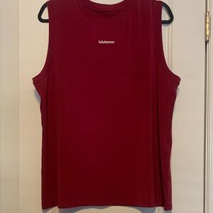 lululemon athletica Magenta Pink Muscle Tee, est Sz 12, ptp 23in, EUC